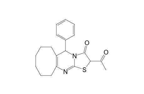 2-acetyl-2,5,6,7,8,9,10,11-octahydro-5-phenyl-3H-cycloocta[d]thiazolo[3,2-a]pyrimidin-3-one