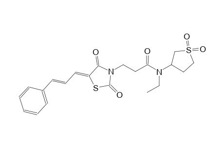 3-thiazolidinepropanamide, N-ethyl-2,4-dioxo-5-[(2E)-3-phenyl-2-propenylidene]-N-(tetrahydro-1,1-dioxido-3-thienyl)-, (5Z)-