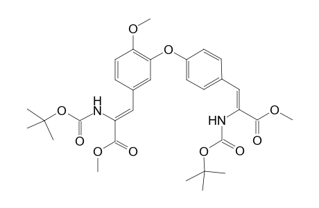 (Z,Z)-4-{5-[2-[(tert-Butyloxycarbonyl)amino]-2-(methoxycarbonyl)ethenyl]-2-methoxyphenoxy}-1-{2-[(t-butyloxycarbonyl)amino]-2-(methoxycarbonyl)ethenyl}benzene