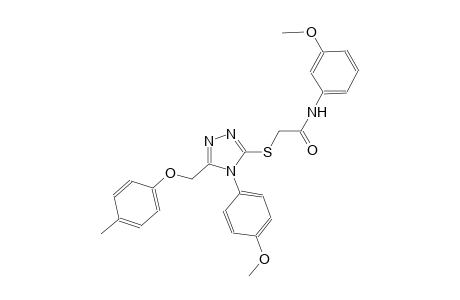 N-(3-methoxyphenyl)-2-({4-(4-methoxyphenyl)-5-[(4-methylphenoxy)methyl]-4H-1,2,4-triazol-3-yl}sulfanyl)acetamide
