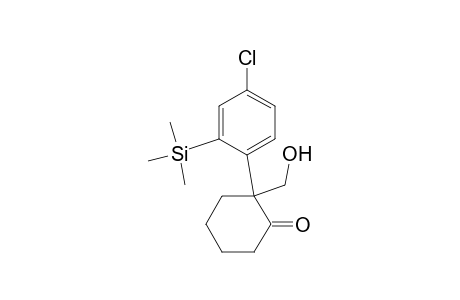 2-(4-Chloro-2-trimethylsilylphenyl)hydroxymethyl-1-cyclohexanone
