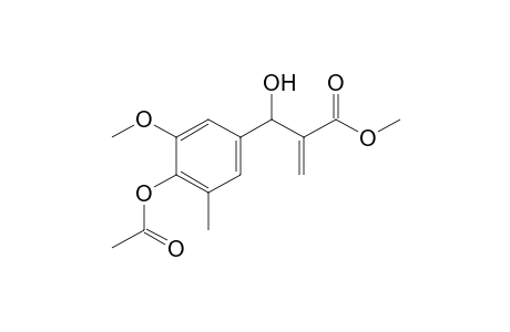 Methyl 2-[(4-Acetoxy-3-methoxy-5-methylphenyl)hydroxymethyl]propenoate