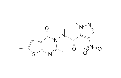 N-(2,6-dimethyl-4-oxothieno[2,3-d]pyrimidin-3(4H)-yl)-1-methyl-4-nitro-1H-pyrazole-5-carboxamide