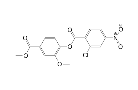 benzoic acid, 2-chloro-4-nitro-, 2-methoxy-4-(methoxycarbonyl)phenylester