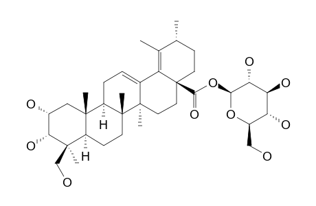 2-ALPHA,3-ALPHA,24-TRIHYDROXY-URS-12,18-DIEN-28-OIC-ACID-BETA-D-GLUCOPYRANOSYLESTER