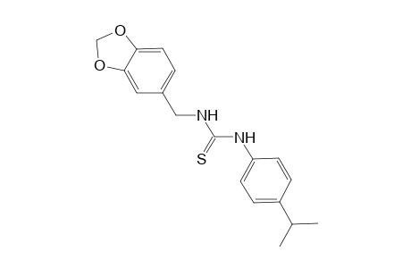1-(1,3-benzodioxol-5-ylmethyl)-3-(4-isopropylphenyl)thiourea