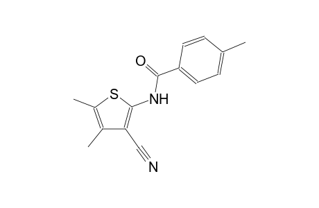 N-(3-Cyano-4,5-dimethyl-2-thienyl)-4-methylbenzamide