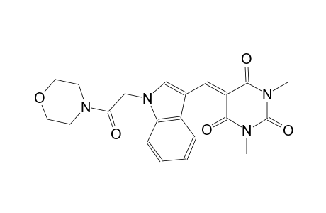 1,3-dimethyl-5-({1-[2-(4-morpholinyl)-2-oxoethyl]-1H-indol-3-yl}methylene)-2,4,6(1H,3H,5H)-pyrimidinetrione