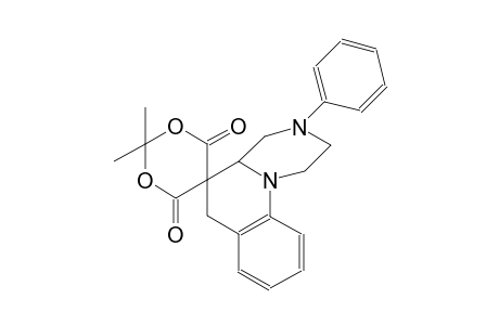 2,2-dimethyl-3'-phenyl-1',2',3',4',4a',6'-hexahydrospiro[[1,3]dioxane-5,5'-pyrazino[1,2-a]quinoline]-4,6-dione