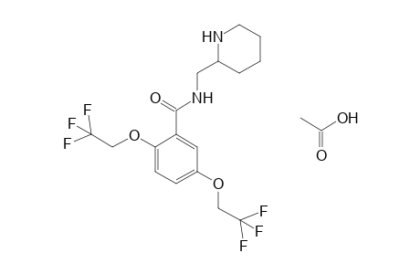 N-(2-Piperidinylmethyl)-2,5-bis(2,2,2-trifluoroethoxy)benzamide monoacetate