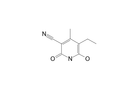5-ethyl-6-hydroxy-2-keto-4-methyl-1H-pyridine-3-carbonitrile