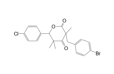 3-(4-bromobenzyl)-6-(4-chlorophenyl)-3,5,5-trimethyldihydro-2H-pyran-2,4(3H)-dione