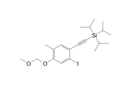 1-Iodo-5-(methoxymethoxy)-4-methyl-2-[(triisopropylsilyl)ethynyl]-benzene