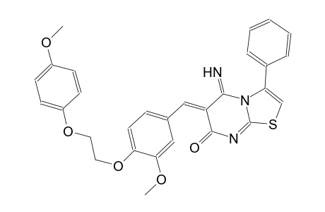 7H-thiazolo[3,2-a]pyrimidin-7-one, 5,6-dihydro-5-imino-6-[[3-methoxy-4-[2-(4-methoxyphenoxy)ethoxy]phenyl]methylene]-3-phenyl-, (6Z)-