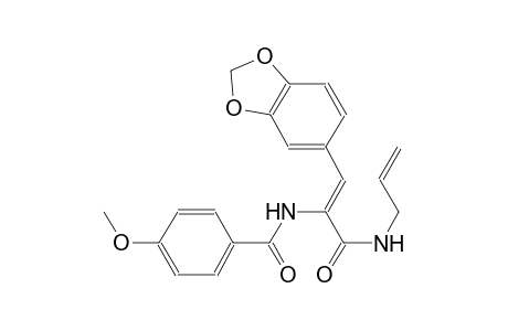 benzamide, N-[(Z)-2-(1,3-benzodioxol-5-yl)-1-[(2-propenylamino)carbonyl]ethenyl]-4-methoxy-
