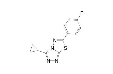 [1,2,4]triazolo[3,4-b][1,3,4]thiadiazole, 3-cyclopropyl-6-(4-fluorophenyl)-