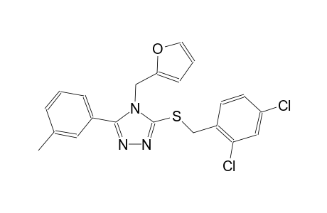 3-[(2,4-dichlorobenzyl)sulfanyl]-4-(2-furylmethyl)-5-(3-methylphenyl)-4H-1,2,4-triazole
