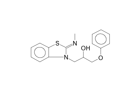 2-METHYLIMINO-3-(2-HYDROXY-3-PHENOXYPROPYL)BENZOTHIAZOLINE