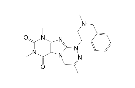 [1,2,4]triazino[3,4-f]purine-6,8(7H,9H)-dione, 1,4-dihydro-3,7,9-trimethyl-1-[2-[methyl(phenylmethyl)amino]ethyl]-