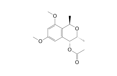 rel-(1R,3R,4R)-4-Acetoxy-6,8-dimethoxy-1,3-dimethylisochromane