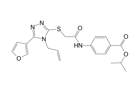 4-[[2-[[4-allyl-5-(3-furyl)-1,2,4-triazol-3-yl]thio]acetyl]amino]benzoic acid isopropyl ester