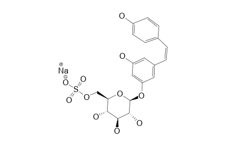 sodium [(2R,3S,4S,5R,6S)-3,4,5-trihydroxy-6-[3-hydroxy-5-[(Z)-2-(4-hydroxyphenyl)ethenyl]phenoxy]oxan-2-yl]methyl sulfate