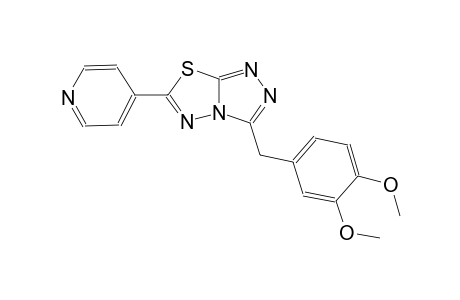 [1,2,4]triazolo[3,4-b][1,3,4]thiadiazole, 3-[(3,4-dimethoxyphenyl)methyl]-6-(4-pyridinyl)-