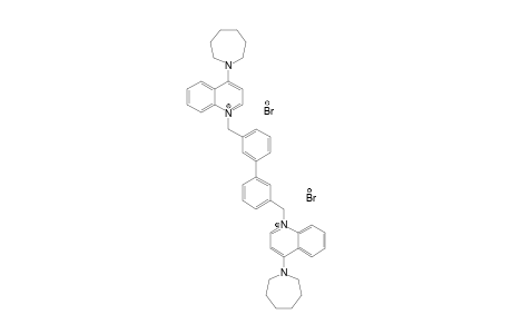 4-(azepan-1-yl)-1-[3-[3-[[4-(azepan-1-yl)quinolin-1-ium-1-yl]methyl]phenyl]benzyl]quinolin-1-ium dibromide