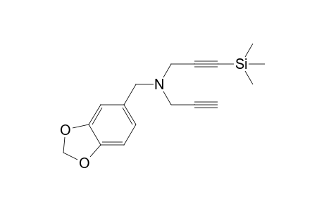 N-(1,3-benzodioxol-5-ylmethyl)-N-prop-2-ynyl-3-trimethylsilyl-prop-2-yn-1-amine