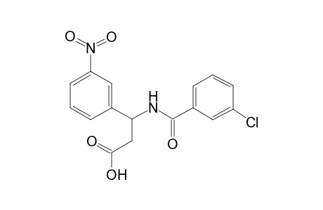 3-[(3-chlorobenzoyl)amino]-3-(3-nitrophenyl)propanoic acid