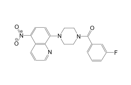 quinoline, 8-[4-(3-fluorobenzoyl)-1-piperazinyl]-5-nitro-