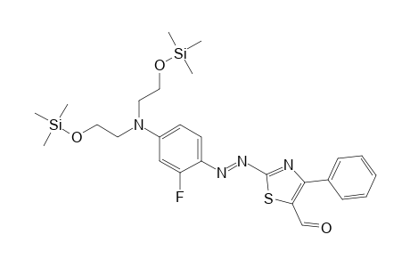 5-Thiazolecarboxaldehyde, 2-[2-[4-[bis[2-[(trimethylsilyl)oxy]ethyl]amino]-2-fluorophenyl]diazenyl]-4-phenyl-