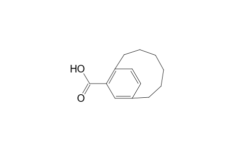 Bicyclo[6.2.2]dodeca-8,10,11-triene-9-carboxylic acid, (.+-.)-