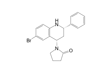 cis-6-Bromo-4-(2-oxopyrrolidin-1-yl)-2-phenyl-1,2,3,4-tetrahydroquinoline