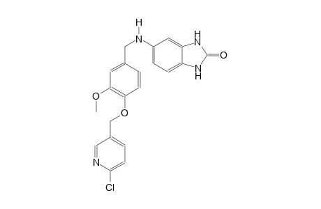2H-benzimidazol-2-one, 5-[[[4-[(6-chloro-3-pyridinyl)methoxy]-3-methoxyphenyl]methyl]amino]-1,3-dihydro-