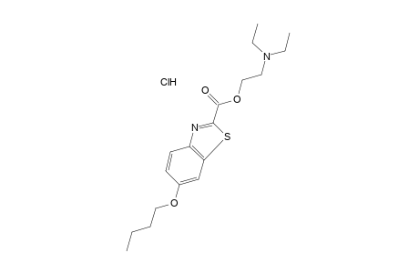 6-BUTOXY-2-BENZOTHIAZOLECARBOXYLIC ACID, 2-(DIETHYLAMINO)ETHYL ESTER, HYDROCHLORIDE