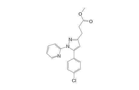 METHYL-3-[5-(4-CHLOROPHENYL)-1-(2-PYRIDYL)-PYRAZOL-3-YL]-PROPIONATE