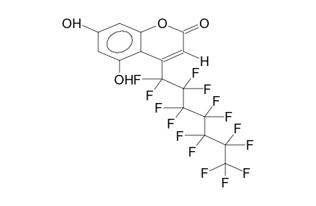 4-PERFLUOROHEPTYL-5,7-DIHYDROXYCOUMARIN