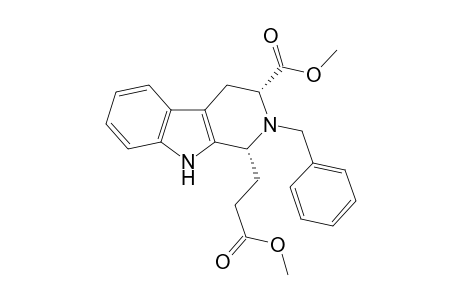 cis-(1R,3R)-(+)-2-Benzyl-3-(methoxycarbonyl)-1-[(methoxycarbonyl)ethyl]-1,2,3,4-tetrahydro-9H-pyrido[3,4-d]indole