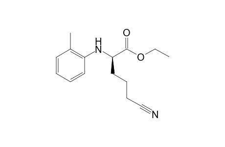ethyl (2R)-5-cyano-2-(2-methylanilino)pentanoate