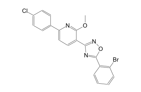 3-[5-(2-bromophenyl)-1,2,4-oxadiazol-3-yl]-6-(4-chlorophenyl)-2-methoxypyridine