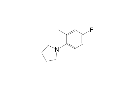 1-(4-fluoro-2-methylphenyl)pyrrolidine