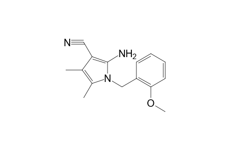 1H-Pyrrole-3-carbonitrile, 2-amino-1-[(2-methoxyphenyl)methyl]-4,5-dimethyl-