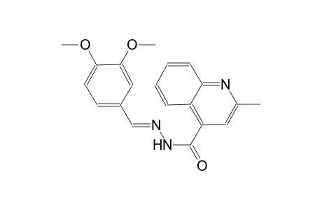 N'-[(E)-(3,4-dimethoxyphenyl)methylidene]-2-methyl-4-quinolinecarbohydrazide