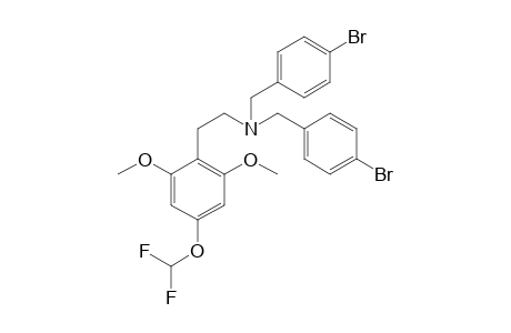 N,N-Bis(4-bromobenzyl)-4-(difluoromethoxy)-2,6-dimethoxyphenethylamine