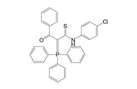 N-(4-chlorophenyl)-3-keto-3-phenyl-2-triphenylphosphoranylidene-thiopropionamide