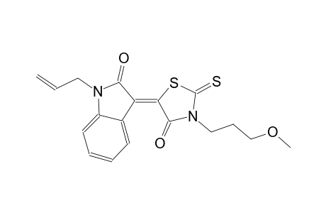 (3Z)-1-allyl-3-[3-(3-methoxypropyl)-4-oxo-2-thioxo-1,3-thiazolidin-5-ylidene]-1,3-dihydro-2H-indol-2-one