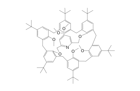 5,11,17,23,29,35-Hexa(t-butyl)-37,38,40,41-tetramethoxy-39,42-[(2',6'-(4"-methoxypyridine)diyl)-bis(methyleneoxy)]calix[6]arene