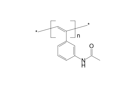 Polyacetylene with 3-acetamidophenylene side groups
