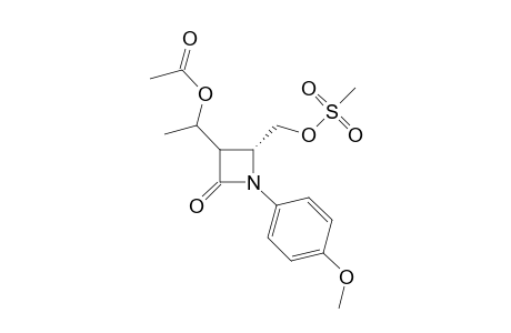 (4R)-3-(1'-Acetoxyethyl)-4-(mesylomethyl)-N-(p-methoxyphenyl)-azetidin-2-one